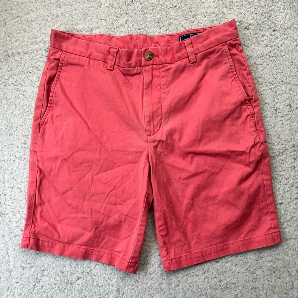 Men's Vineyard Vines Pink Khaki Chino Breaker Shorts Size 32
